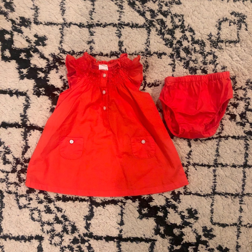 Carter’s poplin dress, size 3 months